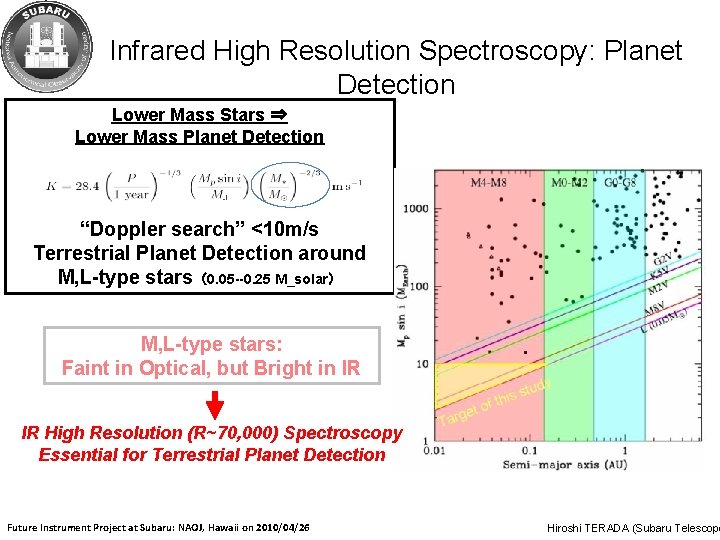 Infrared High Resolution Spectroscopy: Planet Detection Lower Mass Stars ⇒ Lower Mass Planet Detection