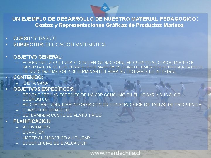 UN EJEMPLO DE DESARROLLO DE NUESTRO MATERIAL PEDAGOGICO : Costos y Representaciones Gráficas de