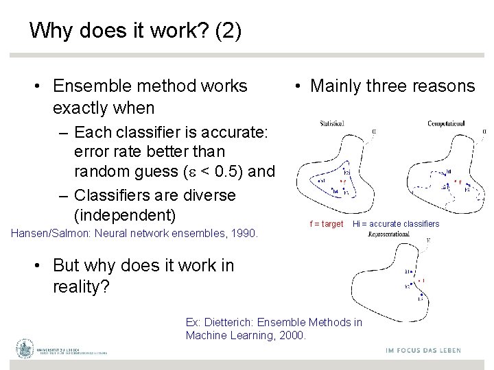 Why does it work? (2) • Ensemble method works exactly when – Each classifier