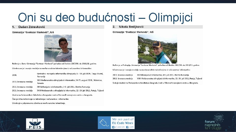 Oni su deo budućnosti – Olimpijci 