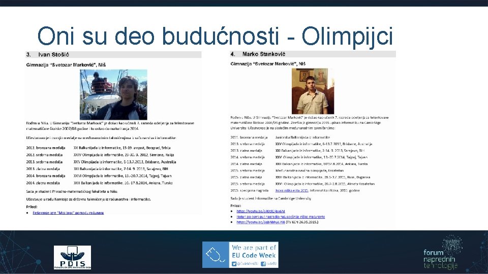 Oni su deo budućnosti - Olimpijci 