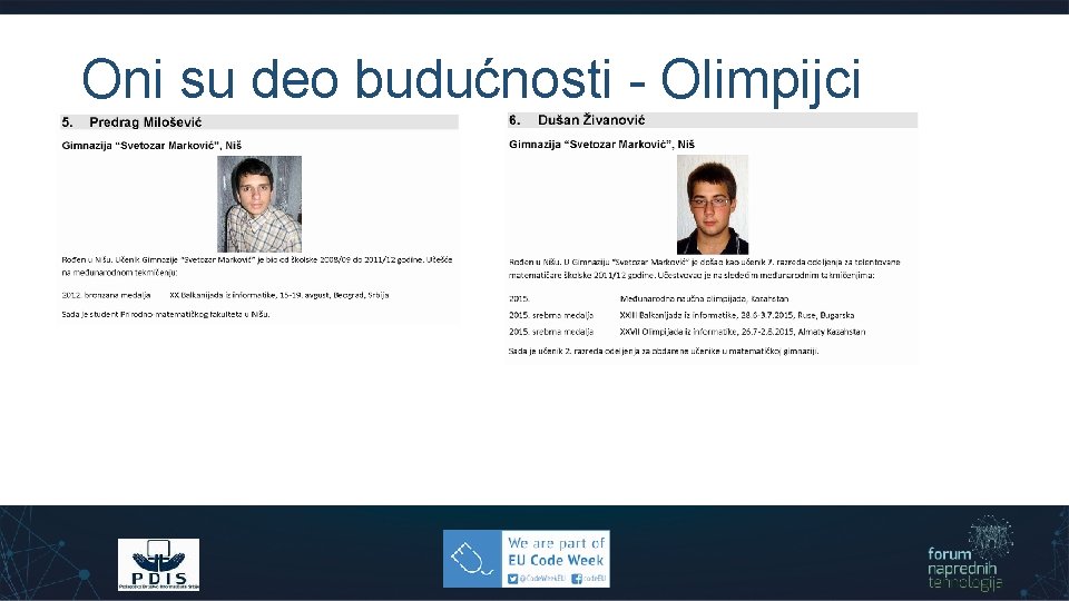 Oni su deo budućnosti - Olimpijci 