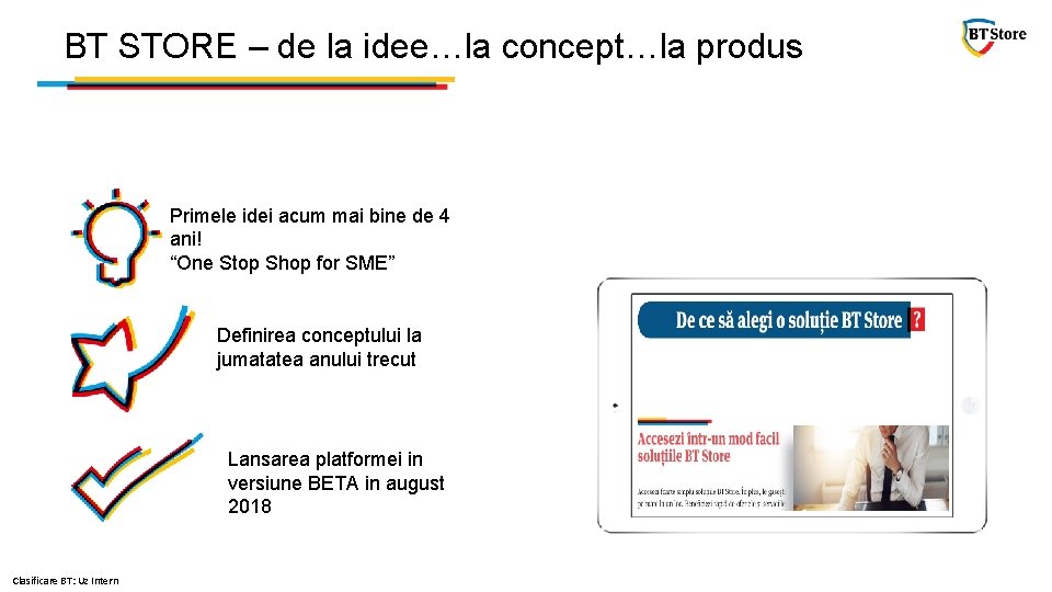 BT STORE – de la idee…la concept…la produs Primele idei acum mai bine de