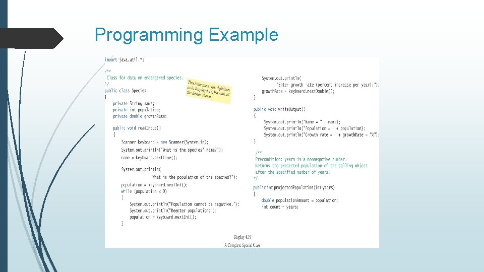 Programming Example 