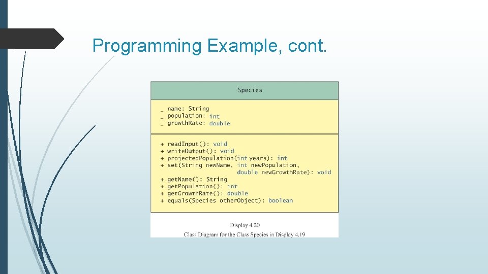 Programming Example, cont. 