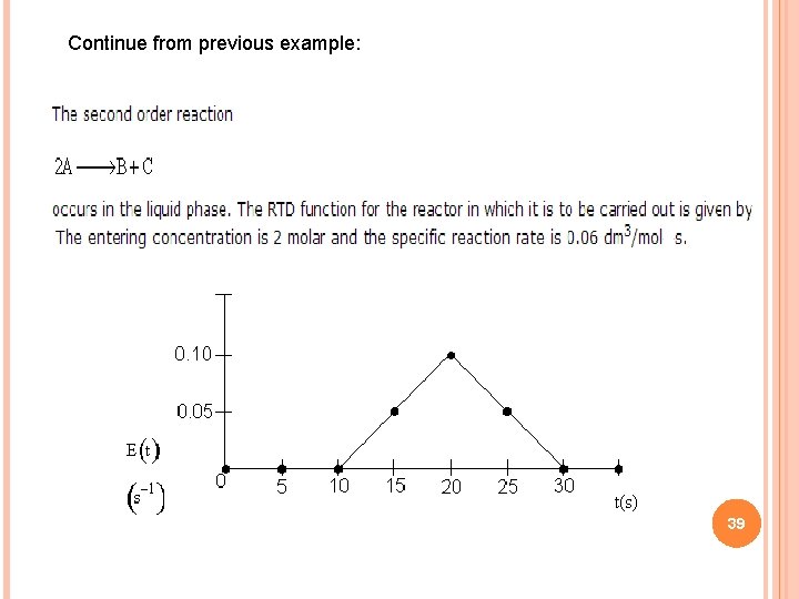 Continue from previous example: 39 