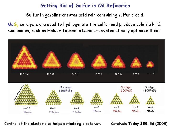 Getting Rid of Sulfur in Oil Refineries Sulfur in gasoline creates acid rain containing
