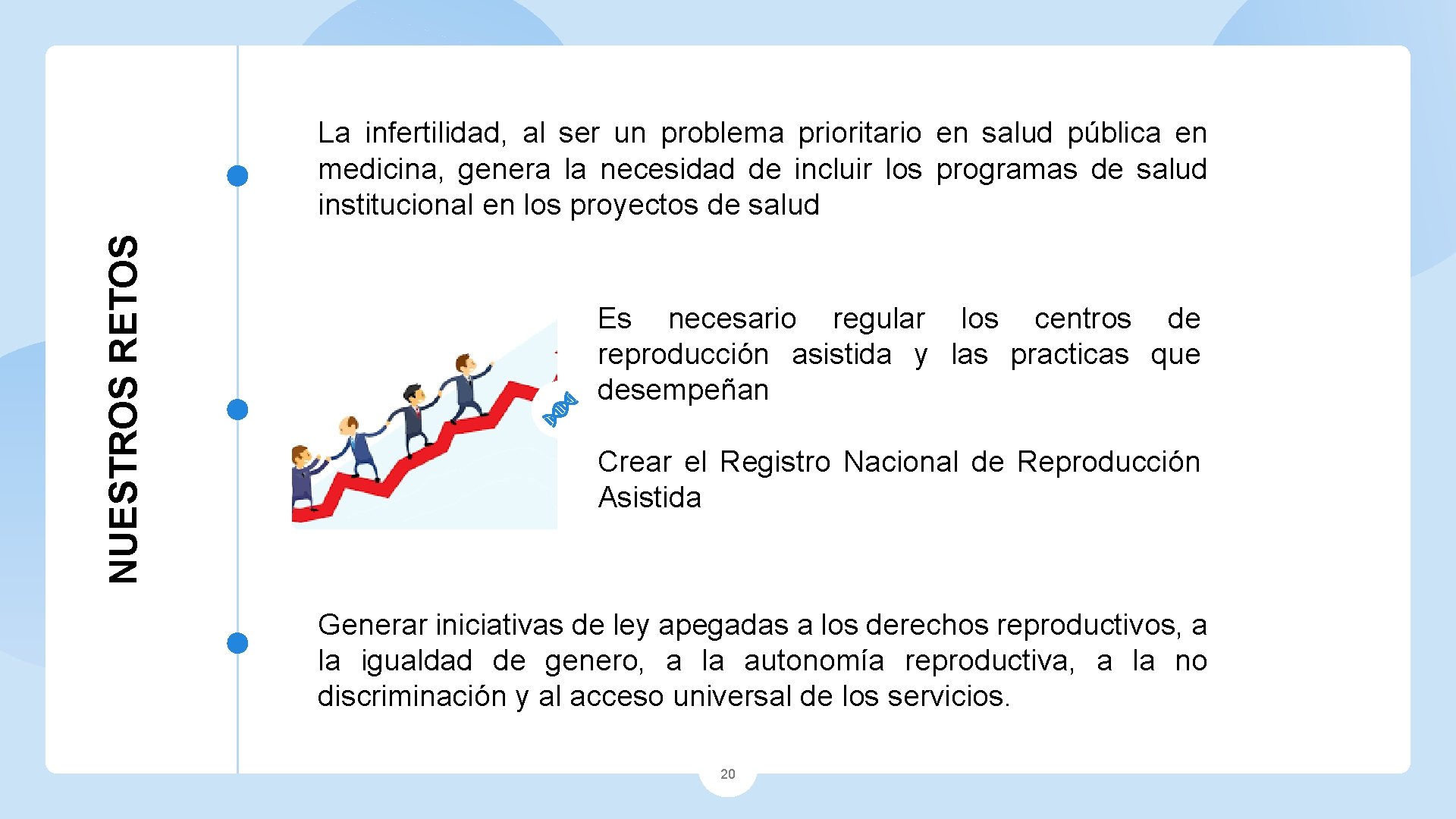 NUESTROS RETOS La infertilidad, al ser un problema prioritario en salud pública en medicina, NUESTROS RETOS La infertilidad, al ser un problema prioritario en salud pública en medicina,