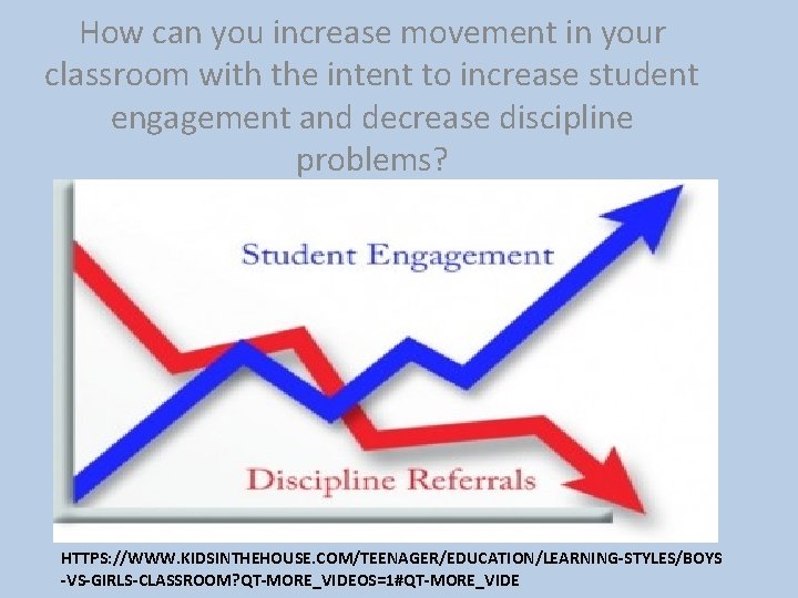 How can you increase movement in your classroom with the intent to increase student