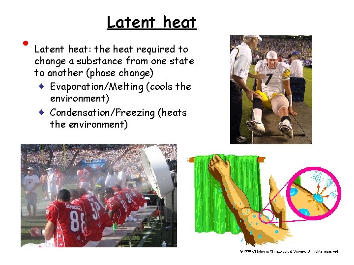  • Latent heat: the heat required to change a substance from one state