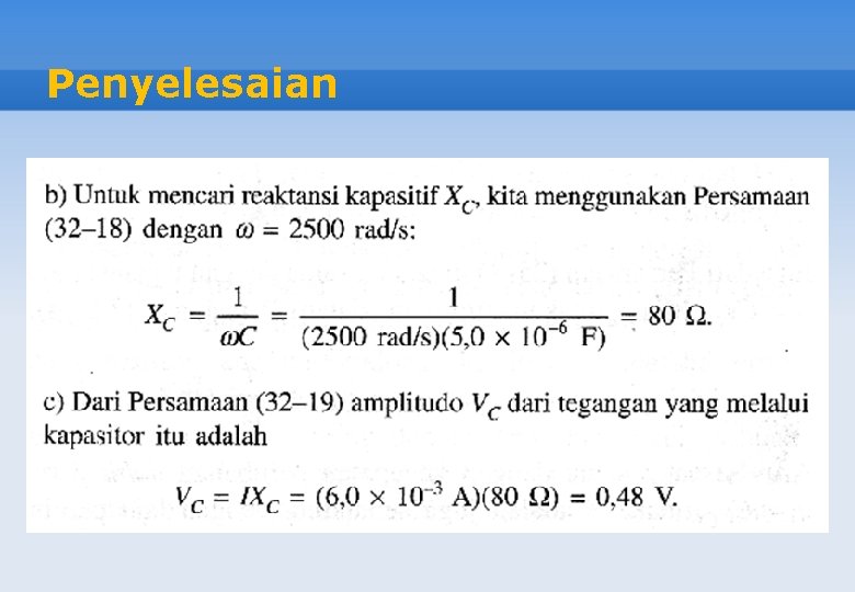 Penyelesaian 