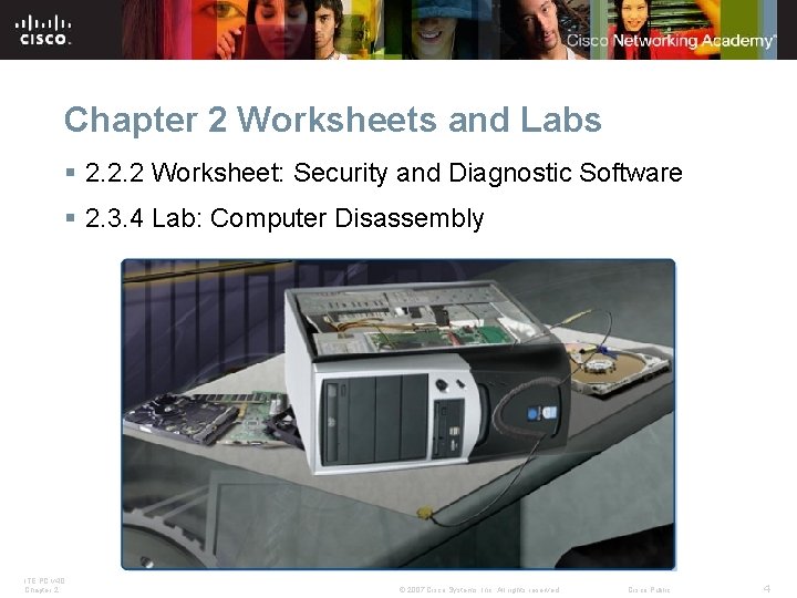 Chapter 2 Worksheets and Labs § 2. 2. 2 Worksheet: Security and Diagnostic Software