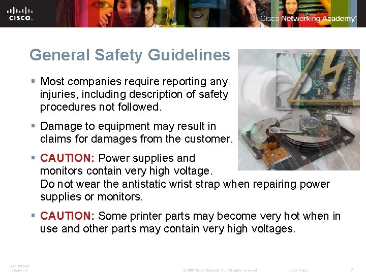 General Safety Guidelines § Most companies require reporting any injuries, including description of safety