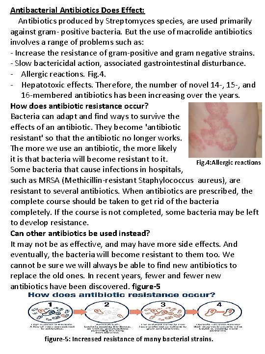 Antibacterial Antibiotics Does Effect: Antibiotics produced by Streptomyces species, are used primarily against gram-