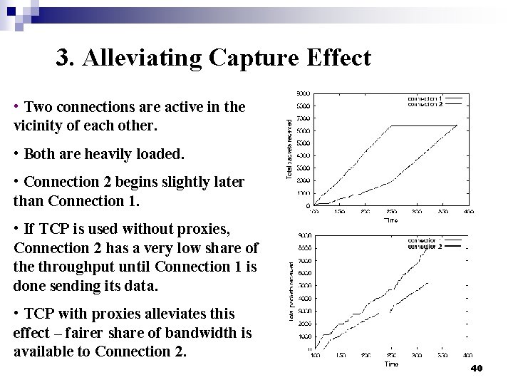 3. Alleviating Capture Effect • Two connections are active in the vicinity of each