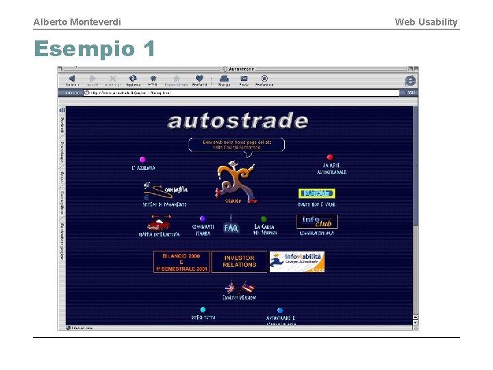 Alberto Monteverdi Esempio 1 Web Usability 