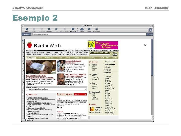 Alberto Monteverdi Esempio 2 Web Usability 