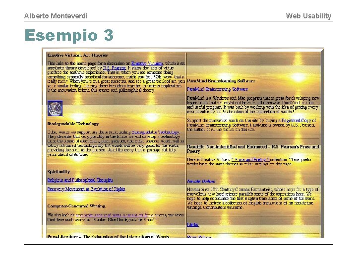 Alberto Monteverdi Esempio 3 Web Usability 