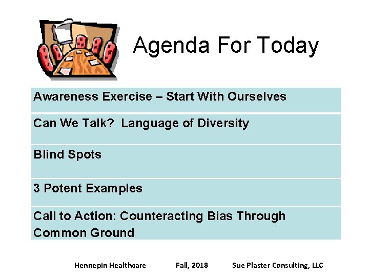 Agenda For Today Awareness Exercise – Start With Ourselves Can We Talk? Language of