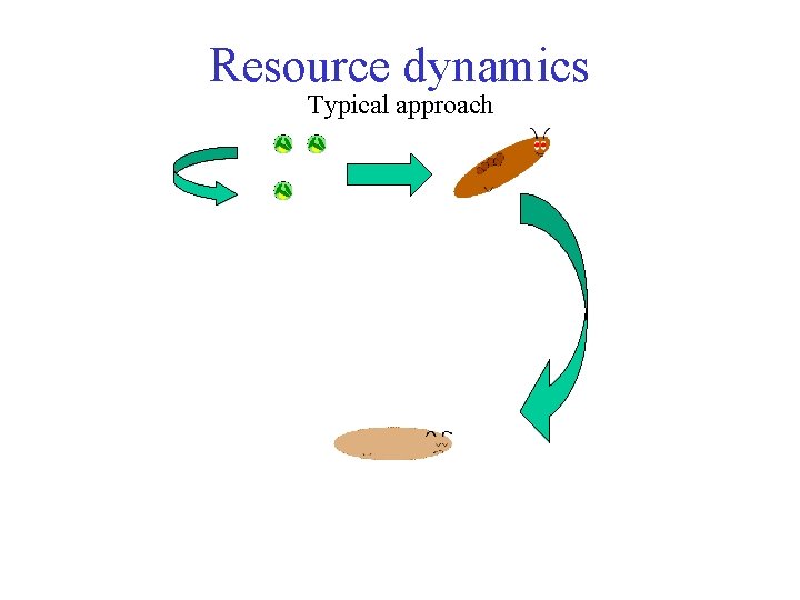 Resource dynamics Typical approach 