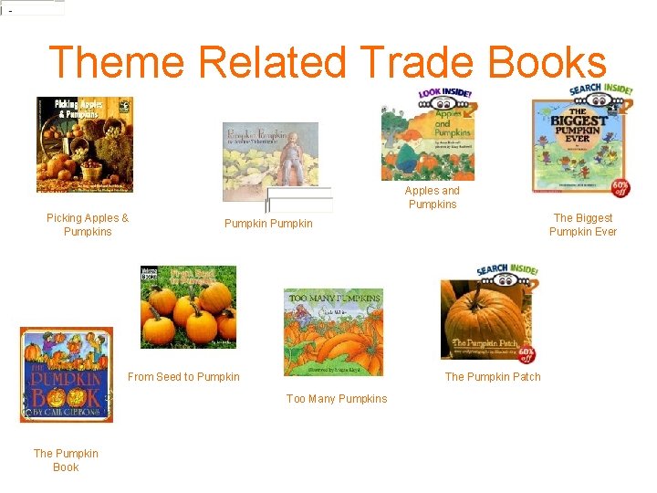 Theme Related Trade Books Apples and Pumpkins Picking Apples & Pumpkins From Seed to