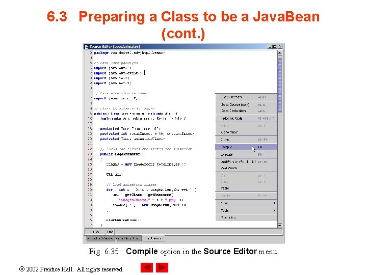 6. 3 Preparing a Class to be a Java. Bean (cont. ) Fig. 6.