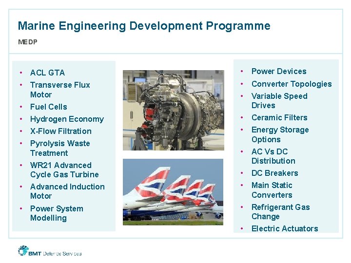 Marine Engineering Development Programme MEDP • ACL GTA • Power Devices • Transverse Flux