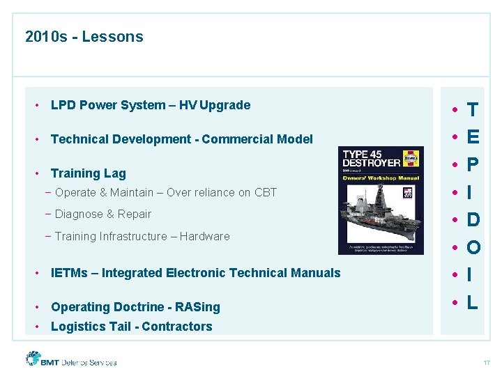 2010 s - Lessons • LPD Power System – HV Upgrade • Technical Development