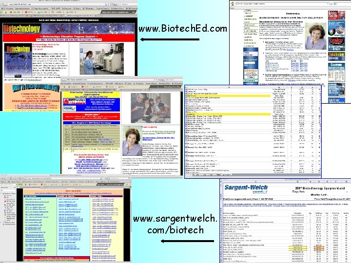 www. Biotech. Ed. com www. sargentwelch. com/biotech 