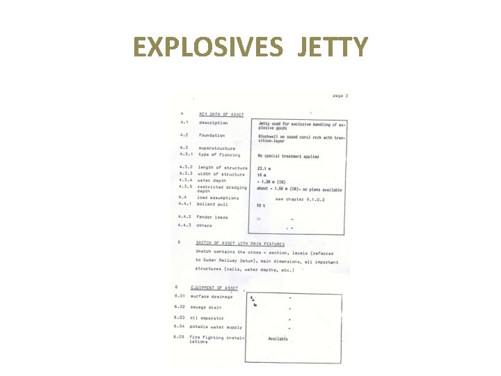 EXPLOSIVES JETTY 