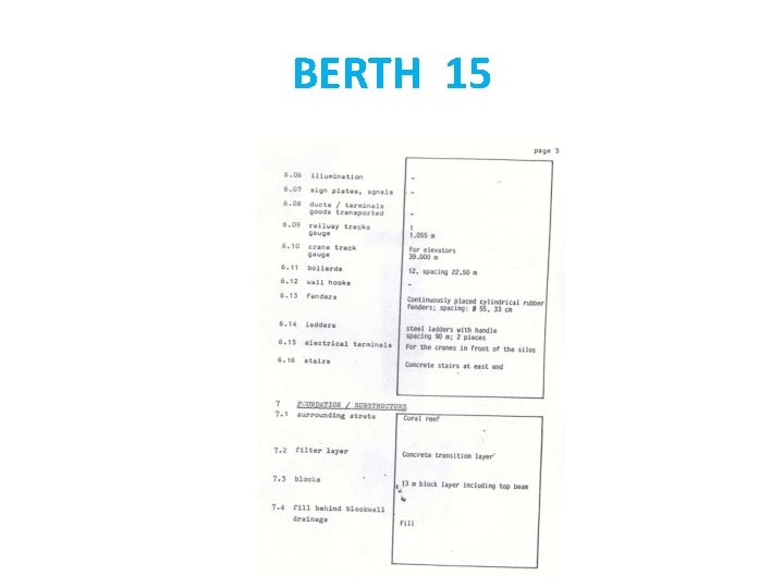 BERTH 15 