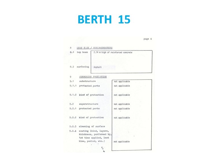 BERTH 15 