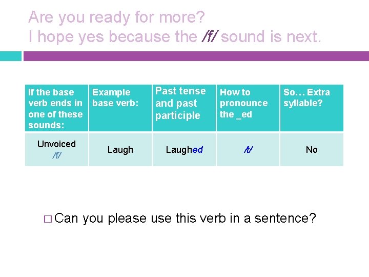 Are you ready for more? I hope yes because the /f/ sound is next.