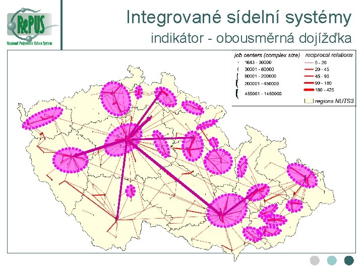 Integrované sídelní systémy indikátor - obousměrná dojížďka 