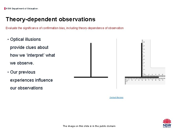 NSW Department of Education Theory-dependent observations Evaluate the significance of confirmation bias, including theory-dependence