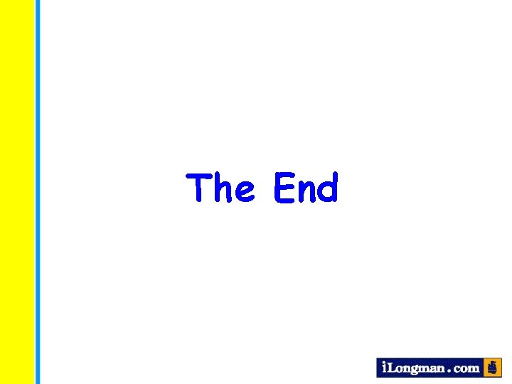 The End  The End