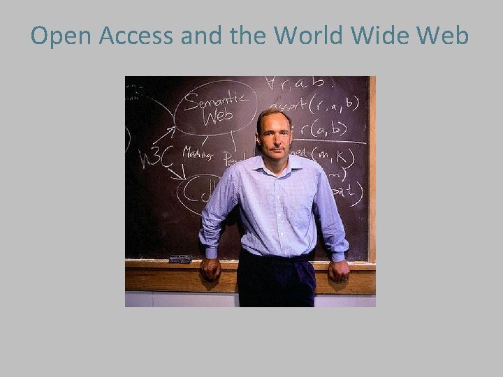 Open Access and the World Wide Web 