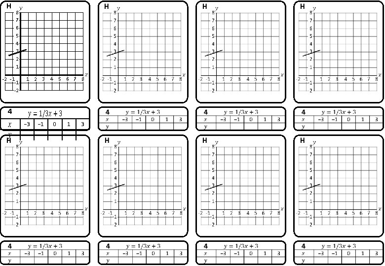 H 8 7 6 5 4 3 2 1 -2 -1 -1 -2 1 H 8 7 6 5 4 3 2 1 -2 -1 -1 -2 1