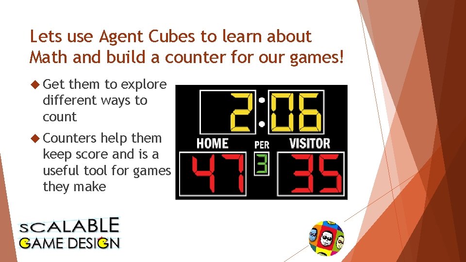 Lets use Agent Cubes to learn about Math and build a counter for our
