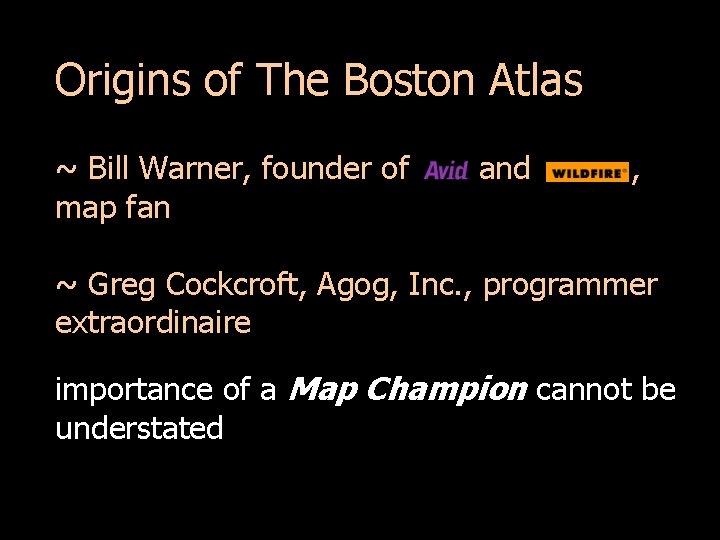 Origins of The Boston Atlas ~ Bill Warner, founder of map fan and ,