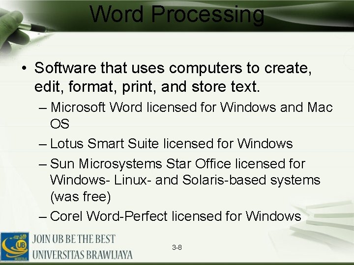 Software Application Software Williams B K Stacy C