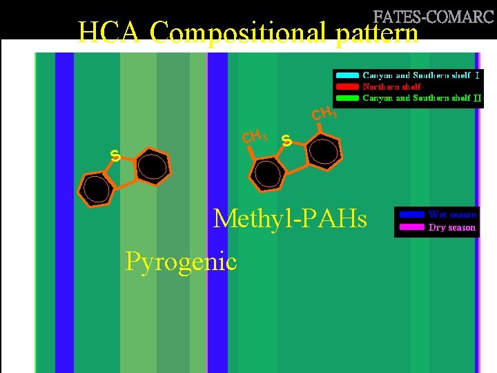 FATES-COMARC HCA Compositional pattern CH 3 S S Methyl-PAHs Pyrogenic 20 