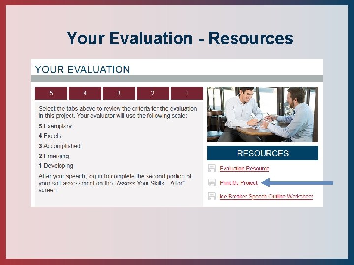 Your Evaluation - Resources 