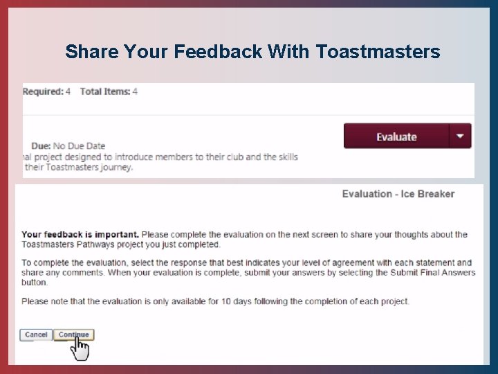 Share Your Feedback With Toastmasters 