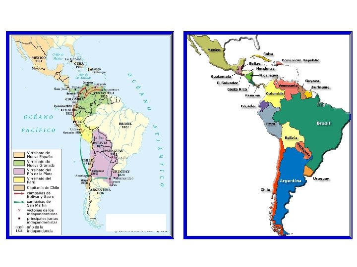 Colonias Hispanoamericanas Países independientes 