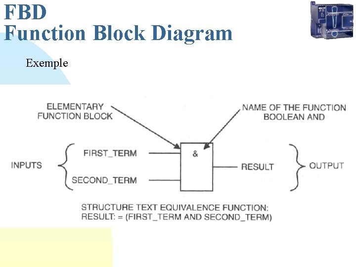 FBD Function Block Diagram Exemple 