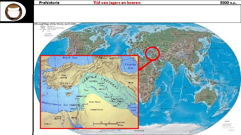 Prehistorie Tijd van jagers en boeren 3000 v. c. 