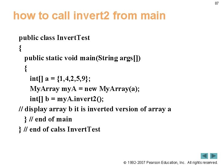 87 how to call invert 2 from main public class Invert. Test { public 87 how to call invert 2 from main public class Invert. Test { public