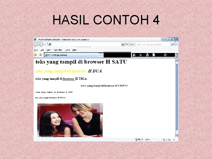 HASIL CONTOH 4 HASIL CONTOH 4