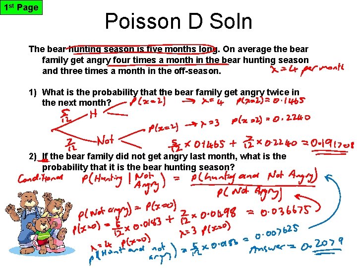 1 st Page Poisson D Soln The bear hunting season is five months long.